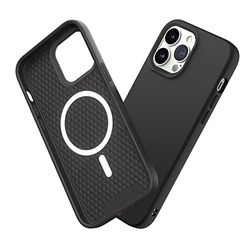 RHINOSHIELD SolidSuit Hoesje compatibel met Magsafe voor iPhone 13 Pro Max, schokabsorberend, slank ontwerp beschermhoes met premium matte afwerking, 3,5 m, valbescherming, klassiek zwart
