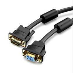 Watio Wave SVGA-kabel, 2 m, VGA-stekker op stekker, zwart, ideaal voor de overdracht van videosignalen van hoge kwaliteit