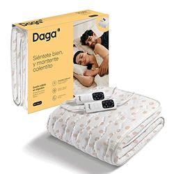 Daga Warm Sleep Cotton Bed Warmer, Intellisense Technology, Italian Cotton, Multi-Timer, 6 Temperature Levels, 150 x 160 cm