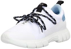 ARMANI EXCHANGE Harlem Sneakers, Scarpe da ginnastica Donna, Optic White Sky, 39.5 EU