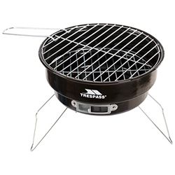 Trespass Barby, zwart, draagbare campinggrill met isolatietas, 24 cm x 27 cm x 27 cm, zwart