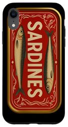 Barattolo di latta per sardine in stile retrò, design europeo estivo Custodia per iPhone XR