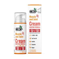 CBDfx Muscle & Joint CBD Cream Heating Formula (50ml) - 500mg CBD/500mg CBG