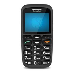 TechniSat TECHNIPHONE ISI 3 - Seniorenmobiele telefoon zonder abonnement (2,2 inch display, mini SIM, microSD-kaartsleuf, grote knoppen, inclusief laadstation, 900 mAh batterij) zwart