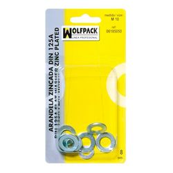 WOLFPACK LINEA PROFESIONAL 6185030 sluitringen DIN125A M06 (20 stuks), meerkleurig, uniek, set