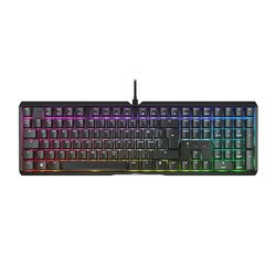 CHERRY XTRFY MX 3.1, clavier de jeu mécanique, disposition pan-nordique (QWERTY), rétro-éclairage RGB, boîtier alu, USB-A, MX2A RED Switches, noir
