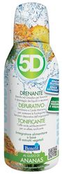 Benefit - 5D DEPURADREN, Integratore Alimentare da Bere, Azione Drenante, Depurativa e Tonificante, Gusto Ananas, Fabbricato in Italia, 500 ml