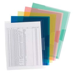 Smead Organized Up, giacca da progetto in poliestere traslucido, formato lettera, colori assortiti, 10 per confezione (85752)