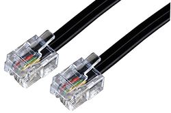 Pro Signal PSG04220 RJ11 to RJ11 Telephone Lead, 10m, Black
