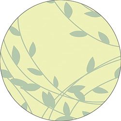 Bonateks, Ronde digitaal bedrukte muismat, antislip onderkant, voor kantoor en thuis, diameter: 22 cm