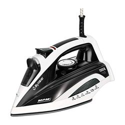 MPM MZE-21/C Plancha Ropa Vapor Suela cerámica, Vapor Vertical, Golpe de Vapor, autolimpieza, antigoteo, 7 Funciones, depósito 330ml, 2800 W
