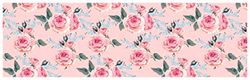 Passatoia da cucina, 100% Made in Italy, Tappeto antimacchia con stampa digitale, Runner antiscivolo e lavabile, Modello Flowers - Baylee, cm 180x52