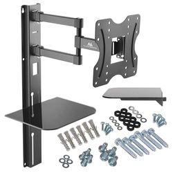 Maclean MC771-MC772 Suporte de parede para ecrã com prateleira para DVD (23" - 42")