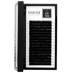 Nanolash Volume Lashes - false lashes for professional eyelash extensions, volume eyelash extensions (0.05 C, 10mm)