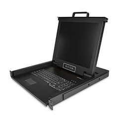 StarTech.com Console KVM per Armadio Rack, KVM Switch VGA, Monitor LCD 17", Montabile a Rack, Cassetto KVM universale 1U LCD con cavi, Supporto USB, Tastiera Inglese, 50.000 MTBF (RKCONS1701)