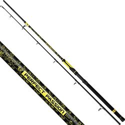 Black Cat Perfect Passion Boat, Wels, 400 g Canna da Pesca Premium, Nero/Giallo, 2,50 m