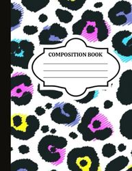 Composition Notebook: Cute Animal Print