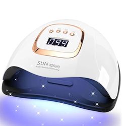 Lampada UV LED per unghie da 380W, essiccatore di gel per unghie con 81 perle, lampada UV per unghie con 4 impostazioni di timer