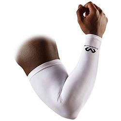 Mcdavid Adult Compression Sleeves, White, L/XL, 6566R