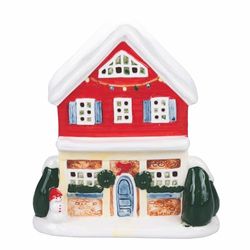 LED keramiskt hus h. 20 cm, XMas