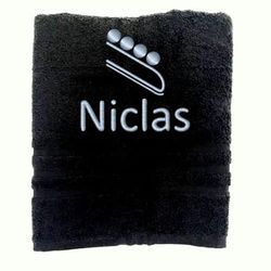 Asciugamano personalizzato con nome Nome sportivo splendidamente ricamato Asciugamano da bagno Asciugamano in cotone 100% personalizzato con nome (100 x 50 cm, Bob)