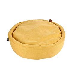 Hondenkussen-Hondenbed-Cosy rond 60cm geel