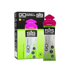 Science in Sport Go Isotonic Energy Gel with Electrolyte, Gels for Running/Cycling, Rasberry, 60 ml (6 Pack)
