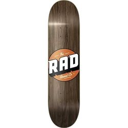 RAD Uniseks skateboard voor volwassenen, Solid Logo, vintage, Maple, 20 cm