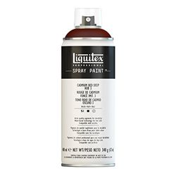 Liquitex 4453311 - Vernice Spray Professionale A Base D'acqua, Rosso Di Cadmio Scuro Imitazione 3, 400ml, 1 Pezzo