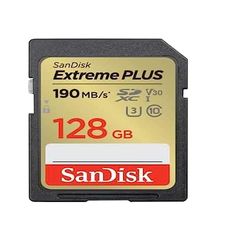 SANDISK - CARDS EXTREME PLUS 128GB SDHC MEMORY CARD 190MB/S 90MB/S UHS-I CLASS