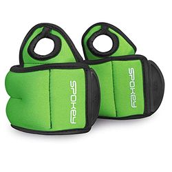 SPOKEY COM FORM IV Gewichtsmanchet voor polsen, van neopreen met duimlus, 2 stuks, op kleur gesorteerd, in 3 gewichtsniveaus van 0,5 tot 1,5 kg, met praktische klittenbandsluitingen
