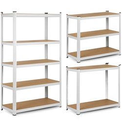 Humberg 4841 Heavy Duty Shelving Unit with 5 Shelves Made of MDF 150 x 75 x 30 cm