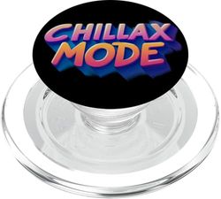 Cool Chillax Mode Logo Outfit para adultos y niños PopSockets PopGrip para MagSafe