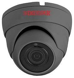Defender Security DFR14 1080p HD 2 MP 4 in 1 Hybrid Indoor/Outdoor Dome Security Camera, Grey, IP66