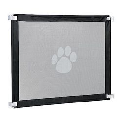 Relaxdays Cancelletto di Sicurezza per Cani, Barriera Adesiva Porte e Scale, HxL: 80x99 cm, in Plastica e Nylon, Nero