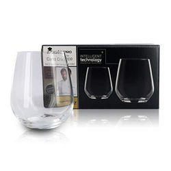 2 Water Glass, Glass Set, Height: 10 cm / 3.93 In, Capacity 43 Cl / 15.13 Oz, Mastepro Line