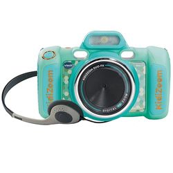 VTech - Kidizoom Duo FX Aquamarina, Cámara de Fotos Infantil, Selfies, Vídeo, Pantalla a Color, Estudio de cómic, Filtros y Efectos Divertidos, Regalo para niños 4-12 años, Versión ESP