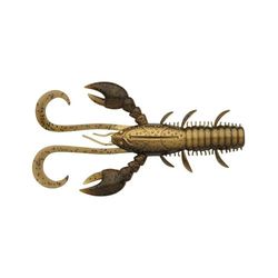 Berkley Pulse Realistic Craw; kräftbete i mjukplast för predatorfiske i sötvatten; Texas, Carolina, Cheb Rig, Ned Rig & Jighead; räksmak för abborre, gös, 7cm, Metalhead
