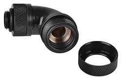 Thermaltake Pacific G1/4 PETG Tube raffreddamento ad acqua 90 Degree 16 mm per PC Nero