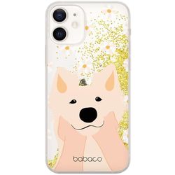 ERT GROUP mobiltelefonfodral för Apple Iphone 12 Mini originalt och officiellt licensierat Babaco mönster Dogs 010 optimalt anpassad till formen på mobiltelefonen, med glitter overflow-effekt