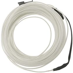 BeMatik Cabo eletroluminescente transparente - branco de 3,2 mm na bobina de 10 m de cabo ligado a 220 VAC