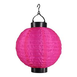 homea 5ecl017fu lanterna chinesa solar plástico rosa