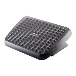 Fellowes Reposapies Ajustable Ergonomico - Superficie Estilo Masaje - 2 Ajustes de Altura - Color Negro