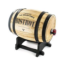 Bistro kv7166 dispenser, vinfat, trä, sorterad färg, 27 x 21,5 x 27,5 cm 3 l