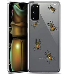 Caseink fodral för Samsung Galaxy S20 (6.2) gel HD [tryckt i Frankrike - Galaxy S20 fodral - mjukt - stötskyddad] små skalbaggar