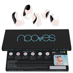 NOOVES So Twirl Lot de 20 films de gel pour ongles semi-durcis premium avec lime et bâtonnet orange végétalien