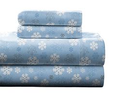 Pointehaven Flannel estampado pesado 100 - Percent Cotton Sheet Set