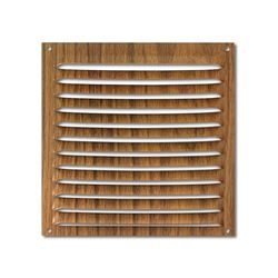 monkey ladder Grille - Grille en Aluminium 170 x 170 mm, Design en Bois foncé, idéale pour Ventilation et décoration