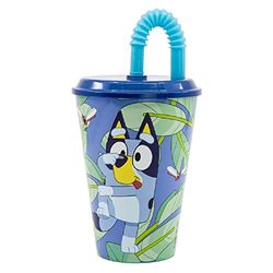 ALMACENESADAN, 0000; Reusable Cane Cup, Capacity 430 ml; Ideal for Any Occasion, Licensed (Blue)