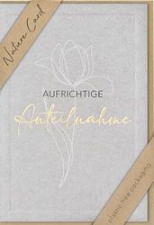 bsb - Rouwkaart met liefdevol motief - Nature Card - duurzame rouwkaarten - condoleancekaarten met envelop - bedankkaarten verdriet - kaarten voor verdriet 11,5 x 17 cm